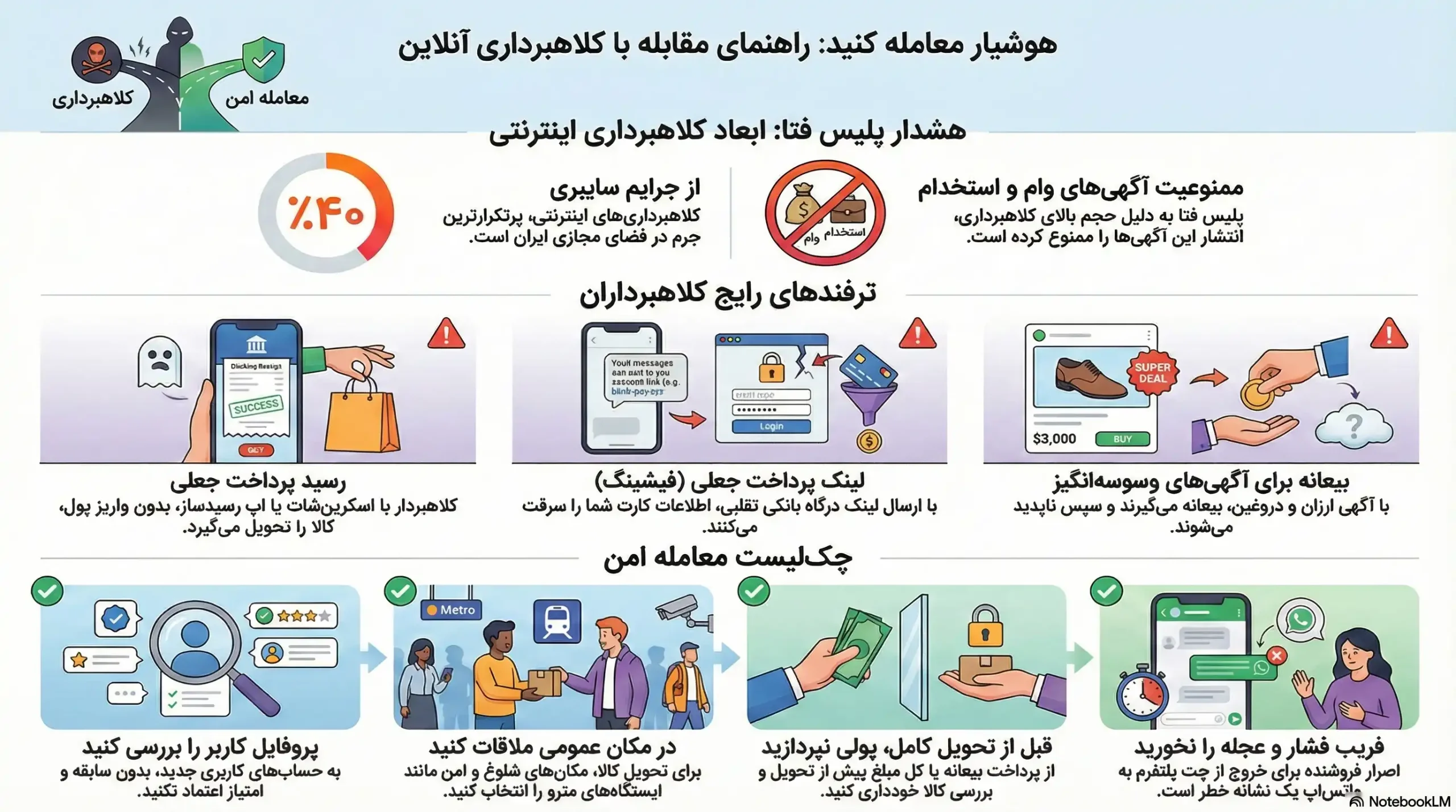 ۵ ترفند کلاهبرداری اینترنتی ۱۴۰۴؛ چگونه در «بافروش» امن معامله کنیم؟ 2 کلاهبرداری اینترنتی ۱۴۰۴-1
