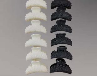 فروش عمده کلیپس مو پلاستیکی طرح خاویاری