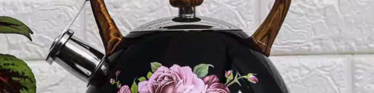 فروش عمده کتری سوتی کف چدن دسته چوبی