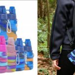 قمقمه سیلیکونی تاشو رنگی