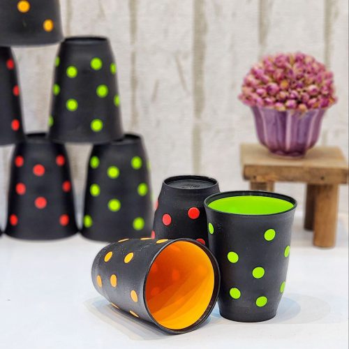 لیوان خالدار رنگی هایلوکس