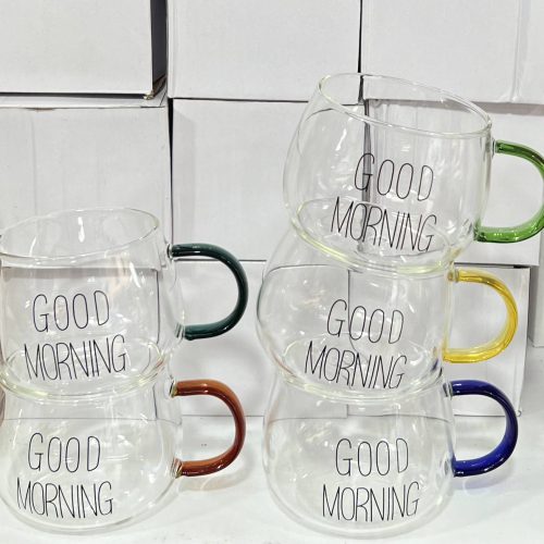 ماگ پیرکس گود دسته رنگی توپل