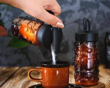 پخش عمده شکر پاش لاو دسته دار قهوه ای