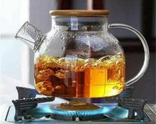 قوری پیرکس درب بامبو