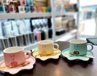 لیوان زیره دار قاشق طلایی