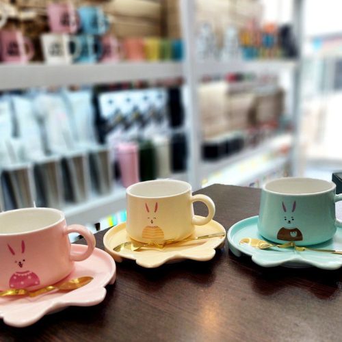 لیوان زیره دار قاشق طلایی