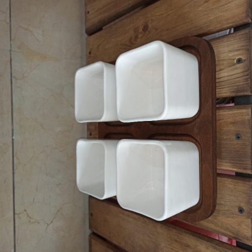 اردوخوری سرامیکی زیره چوب دلوین