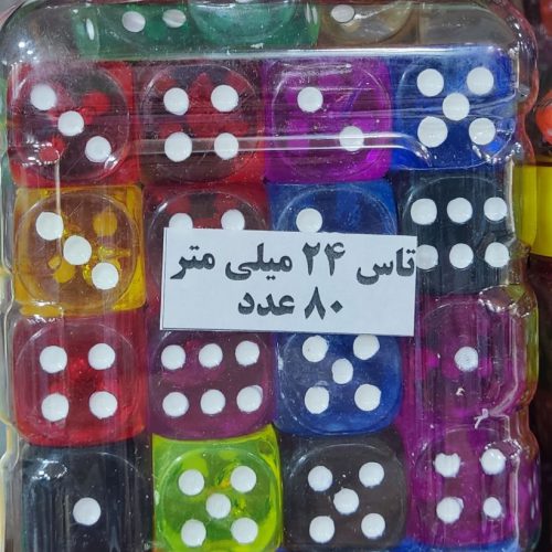 تاس شیشه ای بزرگ 80 عددی