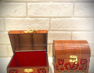 صندوق چوبی دکوری بزرگ برای هدیه یا دکوراسیون