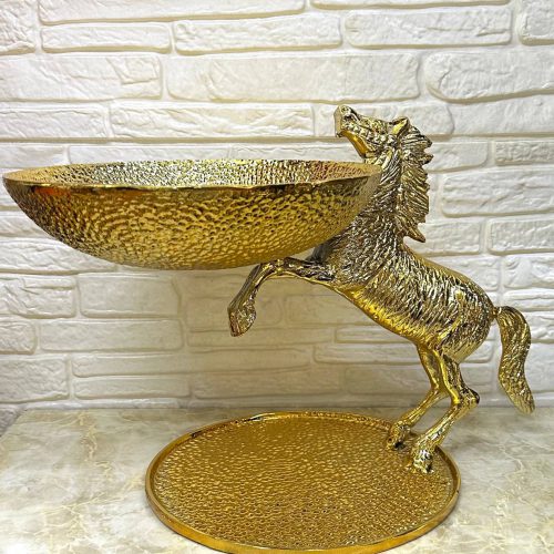 کاسه چکشی اسب پرشی طلایی هدیه ای زیبا و ماندگار برای هر مناسبتی