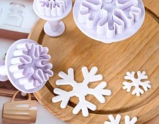قالب شیرینی ۳عددی طرح برف، شیرینی های برفی با ظاهری زیبا و دلنشین
