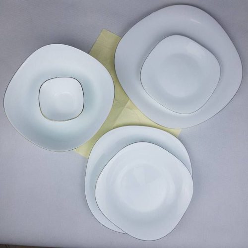 سرویس ۲۶ پارچه خط طلا مربع گلدن اوپال: زیبایی و شکوه در میزبانی شما