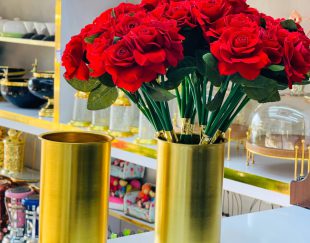 گلدان آلومینیومی طلایی: راهی آسان برای داشتن یک دکوراسیون شیک و مدرن