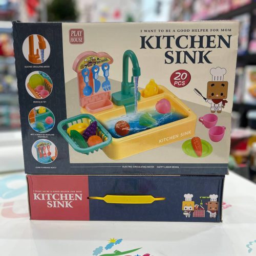 اسباب بازی سینک ظرفشویی، یک آشپزخانه واقعی برای کودکان