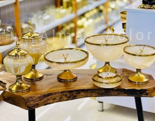 سرویس زیبای پریا رنگ کاراملی آبکاری فورتیک طلا – عمده فروش