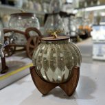 شکلات خوری ارتا چوبی رنگی شیشه دوپوست، هدیه ای خاص و ماندگار