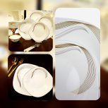سرویس ارکوپال ۲۶ پارچه مربع؛ راهی برای افزودن زیبایی و جذابیت به سفره شما