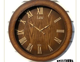 ساعت دیواری لوکس چوبی با قیمت مناسب