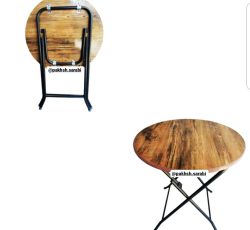 صندلی و میز تاشو چوبی برای فضای کوچک
