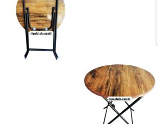 صندلی و میز تاشو چوبی برای فضای کوچک