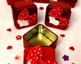 جعبه فلزی ولنتاین مربع قرمز – زیبا و کاربردی