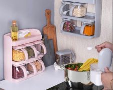 سرویس ادویه 2 طبقه دار: هدیه‌ای خاص و کاربردی برای خانم‌های خانه‌دار