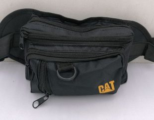 کیف کمری 4 زیپ مشکی CAT ، مناسب برای آقایان