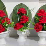 رز سه گل مخمل وارداتی، در رنگ بندی متنوع و زیبا