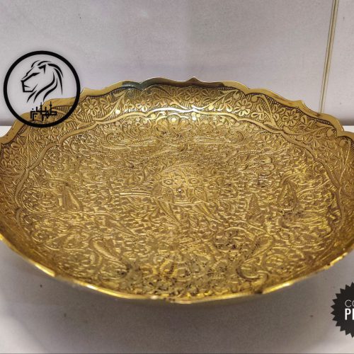 عمده فروشی شیرینی خوری 9 اینچ طرح گل و طوطی | شیک و مجلسی