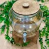 کلمن شیشه ای زیر چوبی شامپاینی
