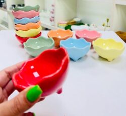 پیاله پایه دار رنگی