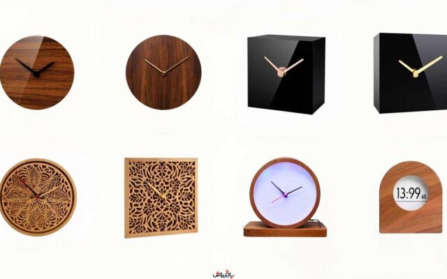 10 مدل شگفت‌انگیز ساعت رومیزی چوبی که نمی‌دونی چقدر می‌فروشن!