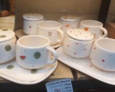 فنجان بازیره وقندان