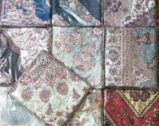 زیر سفره ای مخمل طرح فرش