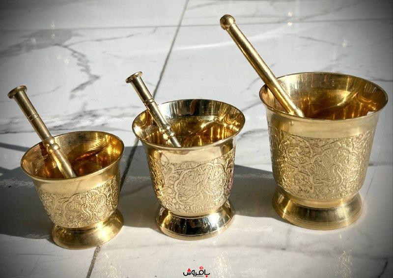 هاون نیم پایه طاووس