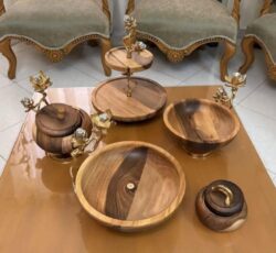 سرویس چوب درجه یک گل سرخی