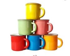 فنجان قهوه خوری رنگی