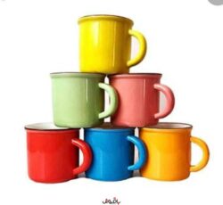 فنجان قهوه خوری رنگی