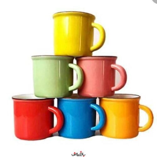 فنجان قهوه خوری رنگی