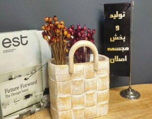 سبد دکوری پلی‌استر دسته‌دار