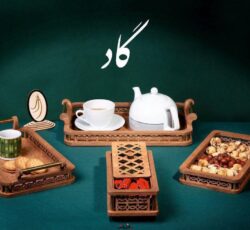 ست ۴تیکه چوبی مستطیل گاد