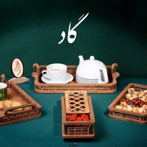 ست ۴تیکه چوبی مستطیل گاد