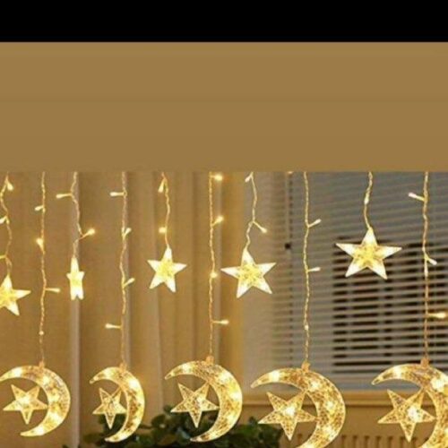 ریسه ۱۲ اویز ماه و ستاره  افتابی