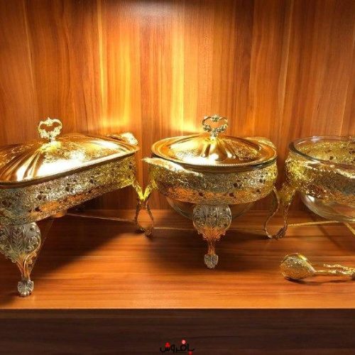 سرویس جهیزیه ۱۶۱۵ گل رز طلایی