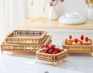 سینی ۴ تیکه پایه دار هیوا