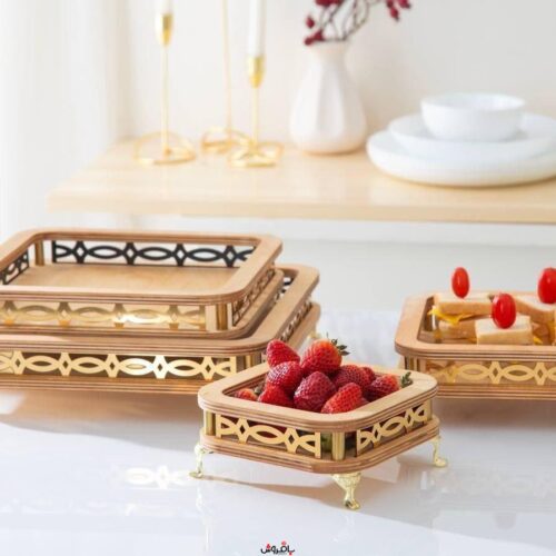 سینی ۴ تیکه پایه دار هیوا