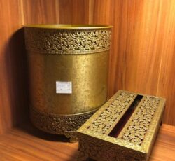 سطل و دستمال گلستان انتیک