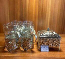 سرویس چایخوری ۱۶۱۵ نقره ای