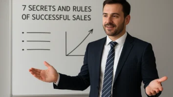 ۷ راز و قانون فروش موفق که فروشندگان معمولی نمی‌دانند!