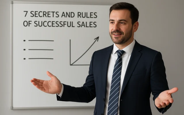 ۷ راز و قانون فروش موفق که فروشندگان معمولی نمی‌دانند!